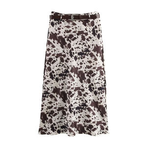 Nouvelle jupe en cuir synthétique imitation peau de mouton, ample, promotion pour femme, respirante, élégante, hiver - Product Image 3