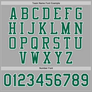 Blouson aviateur vert-blanc Kelly personnalisé gris veste Varsity Letterman à boutons-pression coupe-vent veste universitaire pour hommes - Product Image 4