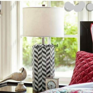 Lámpara LED Artesanal con Incrustaciones de Hueso, Base E26, AC, Iluminación de Mesa Moderna y Lujosa para Hoteles, Villas, Resorts y Hogares Elegantes - Tradebyd - Product Image 3