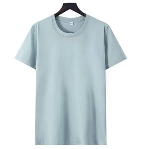 เสื้อยืดผู้ชายแขนสั้นทรงหลวมสีพื้น ไซส์ใหญ่ ผลิตโดย OEM ผลิตจากผ้าผสมโพลีเอสเตอร์/คอตตอน เป็นมิตรต่อสิ่งแวดล้อม สไตล์ลำลอง - Product Image 3