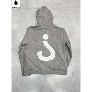 Sweat à capuche 100% coton imprimé de luxe pour hommes, pull Streetwear surdimensionné lourd pour l'hiver - Product Image 4