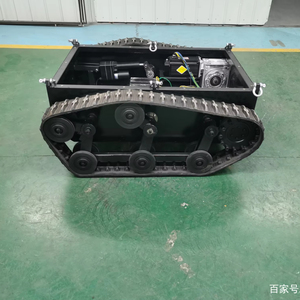 Châssis de robot sur chenilles avec cadre en acier et télécommande - Product Image 5