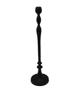 เชิงเทียนอลูมิเนียมสีดำด้านดีไซน์ทันสมัยสำหรับตกแต่งบ้านและโรงแรม - Product Image 2