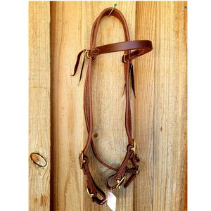 Brida de Cuero para Caballo de Caza, Brida de Cuero Personalizada de Primera Calidad con Riendas para Carreras y Equitación Estilo Occidental - Product Image 1