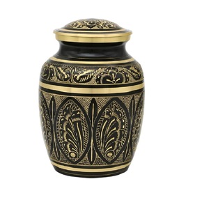 Urnas de cremación de aluminio de alta calidad con grabado completo, urnas funerarias de metal con acabado de peltre para cenizas humanas - Product Image 4