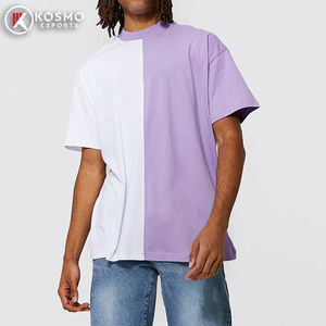 เสื้อยืดทูโทนสำหรับผู้ชายเสื้อยืดผ้าฝ้าย100% น้ำหนักมากสำหรับผู้ชายพิมพ์ลายแบบกำหนดเอง - Product Image 5