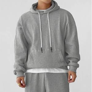 Alta calidad Boxy 350 500 Gsm Hoodie Fabricantes Heavy French Terry 400gsm Heavyweight Unisex Hoodies Sudaderas con capucha negras en blanco Hombres - Product Image 4