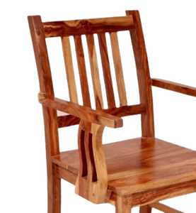 Silla Woaleza Hecha de Madera Sólida con Reposabrazos Izquierdo y Derecho Únicos y una Cavidad Trasera Exclusiva - Product Image 3