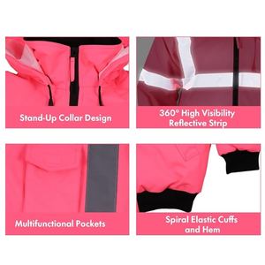 Chaqueta Cortavientos de Seguridad Reflectante Impermeable de Alta Calidad para Hombre, Diseño Personalizado de Lona con Múltiples Bolsillos para Invierno - Product Image 5