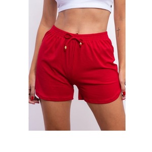 Pantalones cortos de nueva llegada verano 2024 nuevos pantalones cortos suaves con cordón elástico para mujer para niñas pantalones cortos casuales ajustados para mujer - Product Image 2