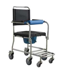BESCO Commode en acier réglable Toilette pour personnes âgées et handicapées Équipement de sécurité pour salle de bain - Product Image 4