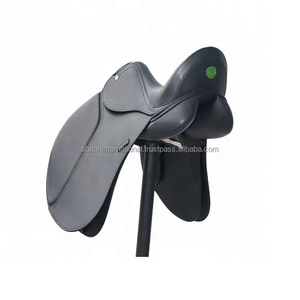 อานม้าหนังแท้สำหรับกระโดดข้ามเครื่องกีดขวาง พร้อมเบาะรองนั่งและที่รองเข่า มีบริการ OEM - Product Image 4