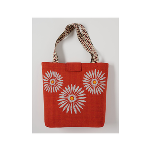 Sac fourre-tout d'épicerie brodé 100% coton écologique certifié GOTS grand sac à bandoulière unisexe réutilisable pour le voyage et le shopping - Product Image 6