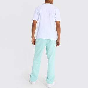 Pantalon de survêtement à logo personnalisé de haute qualité pour hommes 100% coton High Street Hip Hop 3D pour puff print Jogger Track Pants Flare - Product Image 2