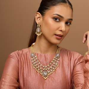 Kundan Necklace 187729 Elegant <b>Wedding</b> <b>Accessory</b> - Product Image 3