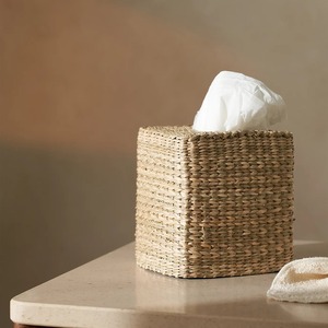 กล่องใส่กระดาษทิชชู่ทำจากหญ้าทะเล กล่องเก็บของทำมือ เป็นมิตรกับสิ่งแวดล้อม ของตกแต่งบ้านจากธรรมชาติ ขายส่งจากเวียดนาม - Product Image 4