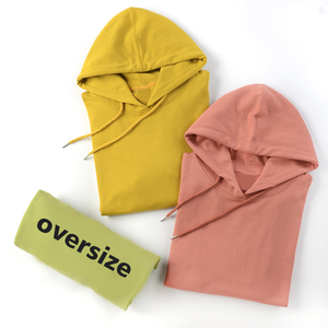 Sudadera con capucha estampada de algodón con logotipo personalizado de Terry francés, sudaderas lisas de gran tamaño en blanco, sudaderas con capucha Unisex estampadas para hombre - Product Image 3