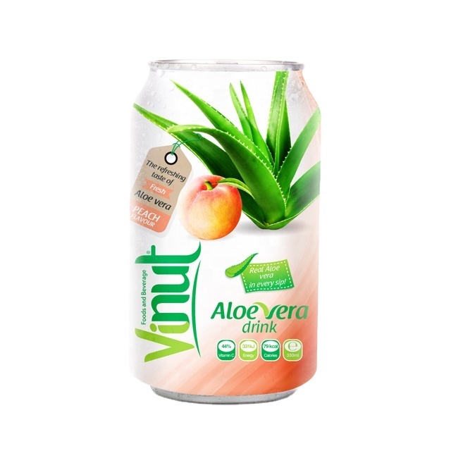 Vinut brand Private OEM ODM бренд алоэ вера сок напиток 330 мл с персиковым вкусом