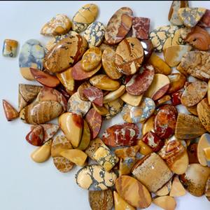 Maligno Jasper หินควอตซ์แบบหลวมสีน้ำตาลธรรมชาติคุณภาพสูงสำหรับทำเครื่องประดับ - Product Image 4