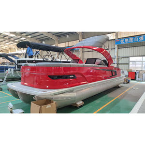 Nouveau <span class=keywords><strong>bateau</strong></span> offshore américain de 24 pieds en fibre de verre en aluminium Lake avec 150 Hp à vendre meilleurs bateaux pontons de luxe pour familles - Product Image 3