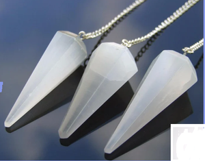 Pendule en selénite de haute qualité, nouveau modèle 2022, accessoire pour la guérison et l'équilibre des Chakras - Product Image 4