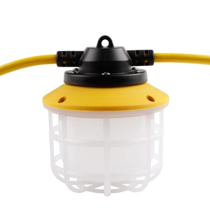 Prix usine IP65 étanche 50ft 50W 5 lampes éclairage temporaire travail guirlandes lumineuses en plastique guirlande lumineuse Construction - Product Image 1