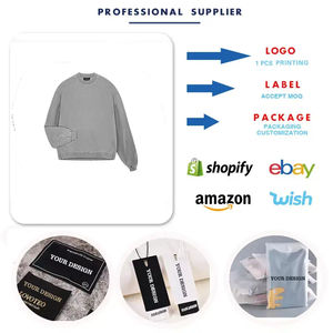 Nueva llegada Sudadera de alta calidad Cuello redondo Personalización Logo Sudadera 100% Algodón Sudadera de gran tamaño Hombres - Product Image 6