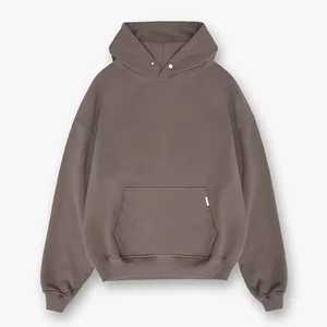 Sudadera con capucha para hombre con logotipo personalizado y hombros caídos Vintage 460 GSM, bordado de rizo francés, lavado ácido y pesado - Product Image 4