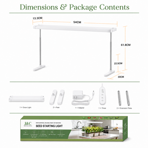 Barre de culture LED 36W à spectre complet réglable pour jardin intérieur avec support – Stock entrepôt US prêt à être expédié - Product Image 6