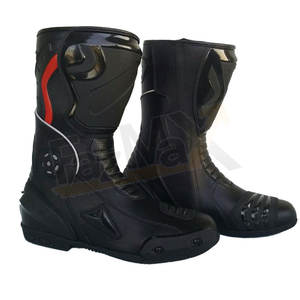 Chaussures de moto en cuir pour hommes, bas prix, meilleur design Offre Spéciale, prix de gros, chaussures de moto en cuir pour hommes - Product Image 4