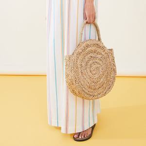 Article populaire nouvelle tendance de la mode sac de paille sacs à main de plage sacs de vanité en jonc de mer naturel faits à la main - Product Image 6