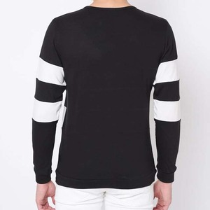 Custom High Quality Plus Size <b>Long</b> Sleeve White Stripes Men T-Shirt Men's 100% Cotton Full Sleeve Sports Wear Slim Fit T Shirts - Product Image 4
