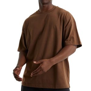 Ropa de Verano, Diseño Exclusivo, Playera de Punto para Hombre, 100% Algodón Ecológico, Secado Rápido, Casual, con Estampado de Letras del Alfabeto, Hombros Caídos - Product Image 1