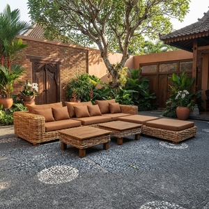 Nuevo Sillón Colgante de Ratán Natural, Moderno, Minimalista, Portátil, Ecológico, para Interiores y Exteriores, para Parque, Suave - Product Image 4