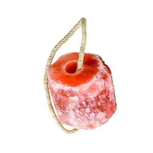 Bloc de sel rose de l'Himalaya pour animaux de compagnie fait à la main personnalisable artisanat naturel soutien bien-être des animaux lécher corde caractéristique cadeaux de vacances - Product Image 4