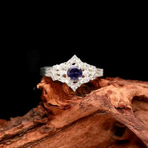 Anillo de Plata de Ley 925 de diseño romántico con piedra de zafiro creada en laboratorio, boda, compromiso, fiesta, regalo de aniversario, mujeres y niñas - Product Image 5