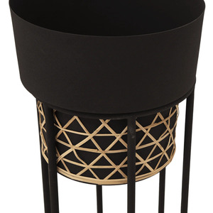 Macetas con estilo negro para el hogar y el jardín Acabado recubierto de polvo Eleve su vegetación con amor - Product Image 4