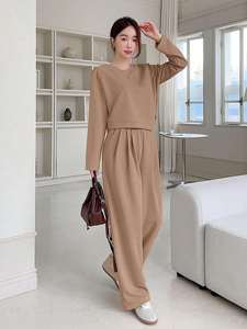 Ensemble de survêtement pour femmes sur mesure, taille plus, deux pièces, sweat-shirt à capuche, pantalon de survêtement, vêtements de sport décontractés, tenue d'entraînement de gym, vente en gros - Product Image 5