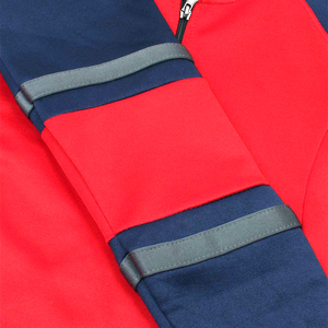 Traje de chándal personalizado bordado desgastado holgado con cremallera para correr Sudadera con capucha y pantalones de chándal conjunto chándal acampanado para hombres - Product Image 3