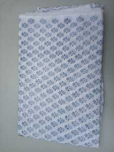 New Beautiful Hand Block Print <b>Fabric</b> Blue Buti Handmade Decorative Floral Print <b>Fabric</b> Indian Jaipuri Print <b>Fabric</b> - Product Image 4