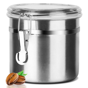 Recipiente Hermético de Acero Inoxidable para Almacenar Café, Té y Alimentos, para Cocina, Hogar, <span class=keywords><strong>Hotel</strong></span>, Restaurante - Product Image 2