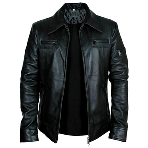 Fabricante OEM ODM, Chaqueta de Invierno de Cuero PU, Estilo Urbano Vintage, Corte Ajustado, Cuello Alto, Transpirable, Impermeable y Resistente al Viento - Product Image 2