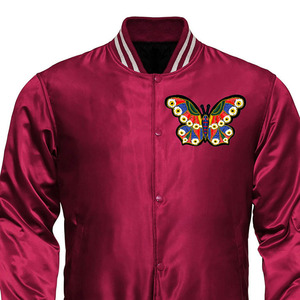 Veste en satin confortable avec taille et logo de couleur personnalisés Nouvelle arrivée Vestes universitaires en satin respirant de nouveau style pour hommes - Product Image 5