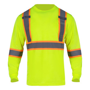 Camisas de Trabajo para Hombre - Camisas de Alta Visibilidad para Hombre, Camisa Polo de Seguridad con Franjas Reflectantes - Product Image 4