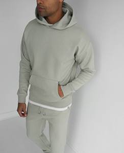 ชุดวอร์มฤดูหนาวคุณภาพสูงสำหรับผู้ชายเนื้อผ้านุ่มใส่สบายดีไซน์เนื้อแข็งออกแบบได้ตามต้องการ2ชิ้นลุคสปอร์ตลำลองจำนวนมาก - Product Image 2