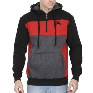 <b>Men's</b> Plus Size Half Zip Hoodies 100% Cotton Breathable Windproof <b>Winter</b> Casual Style Designed Pakistan Made Latest Design - Product Image 1