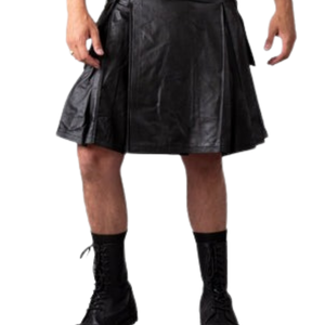 Mens Leather Zip Up <b>Thong</b> Black Faux Leather One Size Fetish Wear - Product Image 6