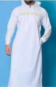 Ramadán Djellaba Eid Abayas oración Kaftan Hombres Musulmanes Abiertos Abaya Turquía Árabe Cardigan Robe Marruecos Jubba Thobe Islam Dishdasha - Product Image 3