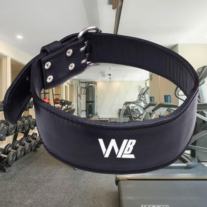 Ceinture de musculation de haute qualité avec logo personnalisé, multicolores, pour hommes et femmes, en cuir de vachette résistant, antidérapante, écologique - Product Image 4
