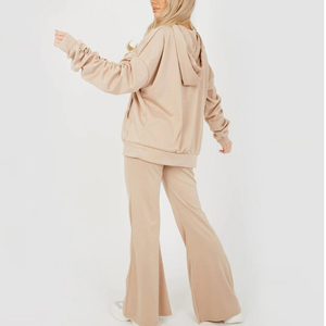 Conjunto Deportivo de Mujer para Invierno 2026, Estilo Flare, 100% Algodón, Grueso, Transpirable, Manga Larga, para Entrenamiento y Jogging, Venta al Por Mayor - Product Image 2